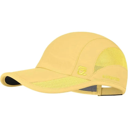 GADIEMKENSD Summer For Men Sports Running Sweat Baseball Cap Male Golf Quick Dry Women Solid Snapback Mesh Hat Visor Hat