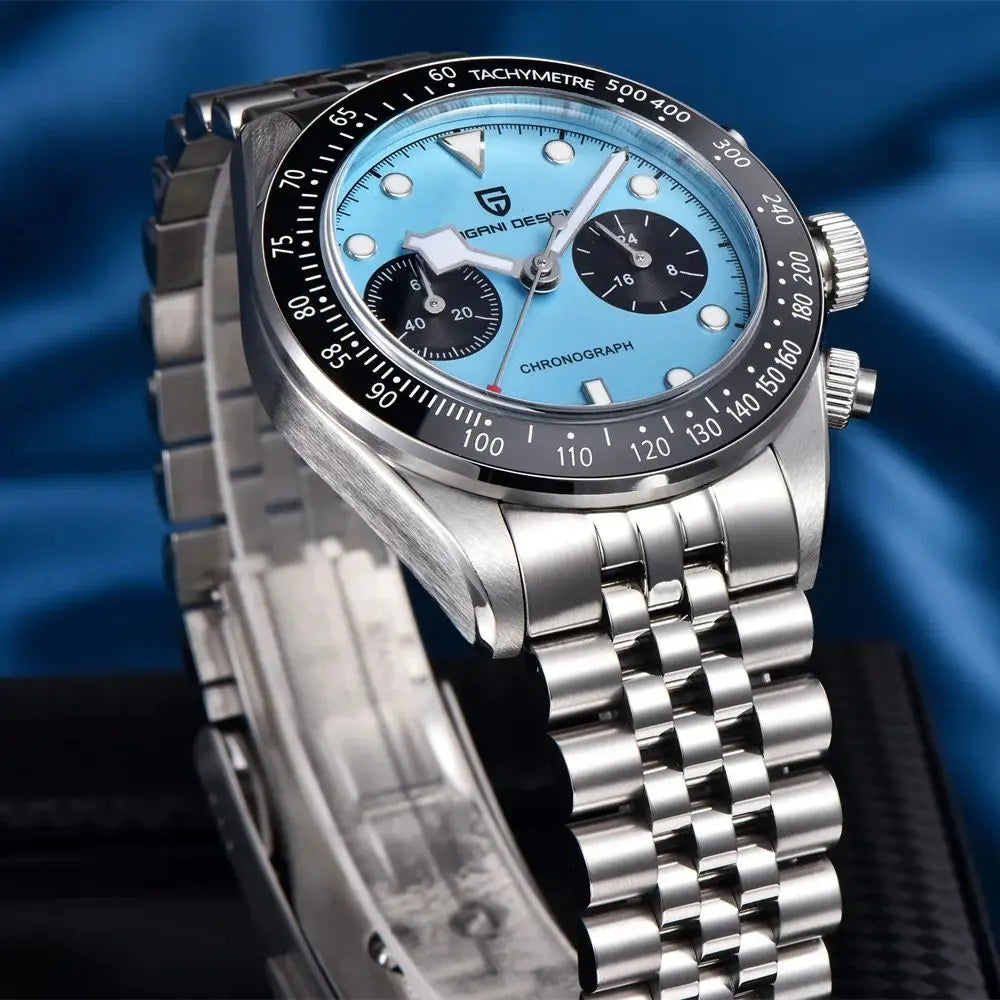 2026 New PAGANI DESIGN BB Flamingo Chronograph Luxury Sports Quartz Watch Men Sapphire mirror 100M Waterproof Fashion Wristwatch