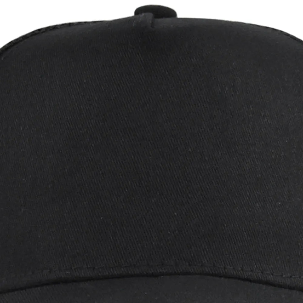 Customized Logo Hard Top 5 Panels Mesh Baseball Cap For Men Women Advertising Cap Breathable Sun Hat Solid Color Visor Gorra