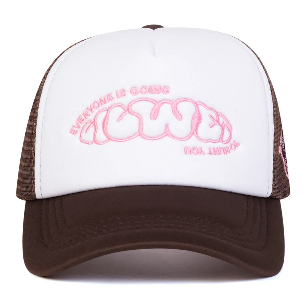 Unisex EVERYONE IS GOING Letter Embroidery Baseball Net Caps Spring Summer Outdoor Adjustable Casual Hats Dad Hat Sunscreen Hat