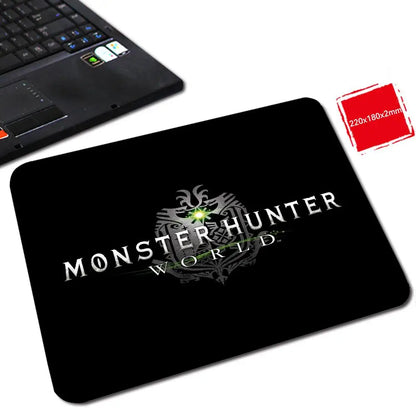 M_monster H_hunter W_world Mouse Pad Gabinete Gamer Pc Small Cute Desk Mat Mouse Pad Wrist Protector Computer Desk Accessories