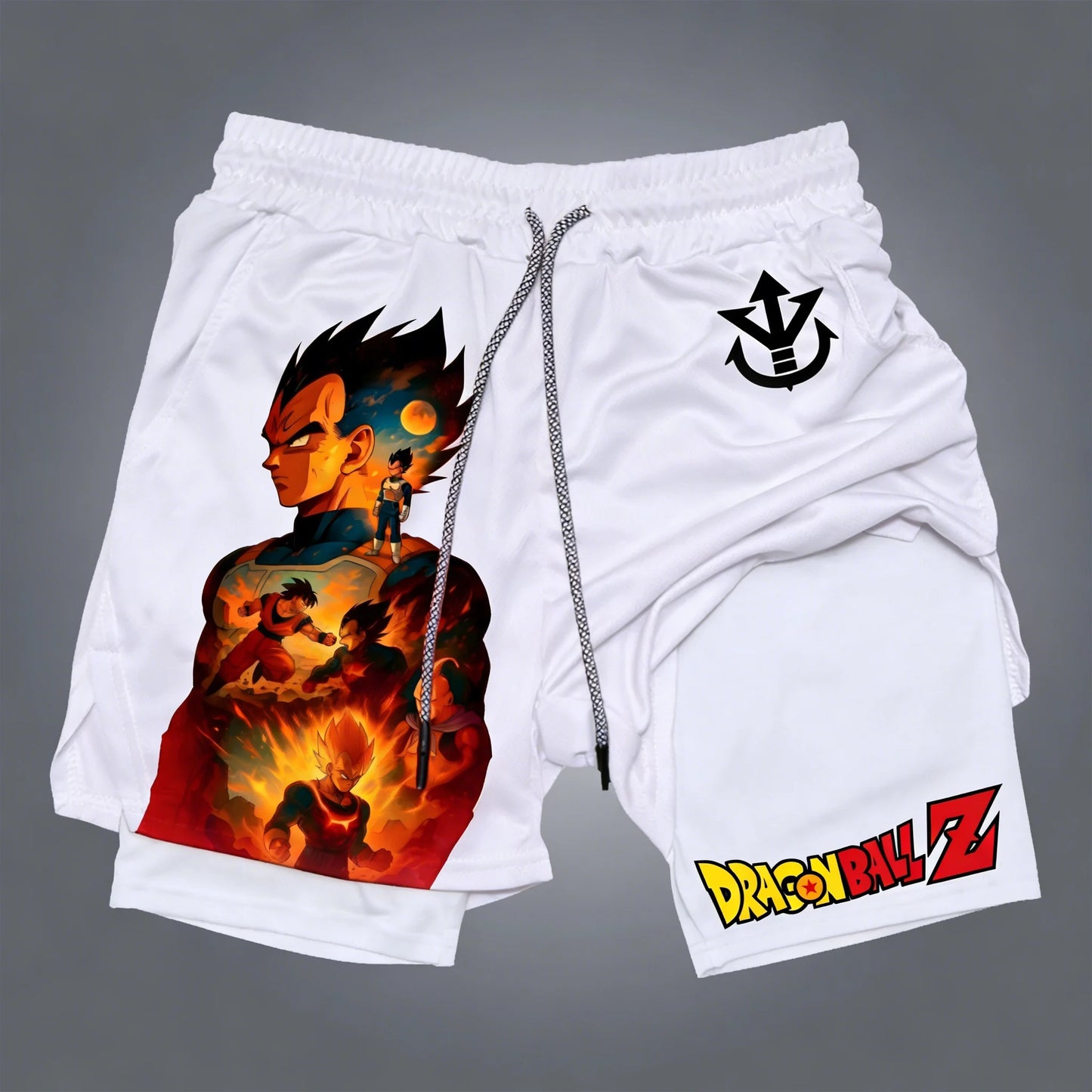 Dragon Ball Son Goku Summer Men's Bot Fitness 2025 Double-Layer Replica Two-Piece Loose-Fit Training Running Shorts Casual Pants