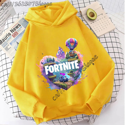 Fortnite Kids Hooded Coats Anime Fortnite Sweatshirts Game Spring Autumn Hoodies Sportswear Children Clothes Gift