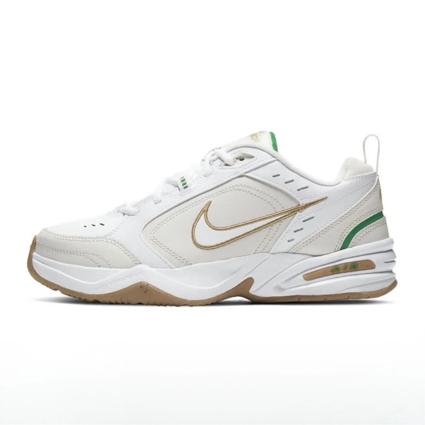 Nike Air Monarch 4 Snow Day Cowhide Leather Casual Cushioned, Slip-Resistant, Durable Low-Top Dad Shoes Unisex Style AV6676-100