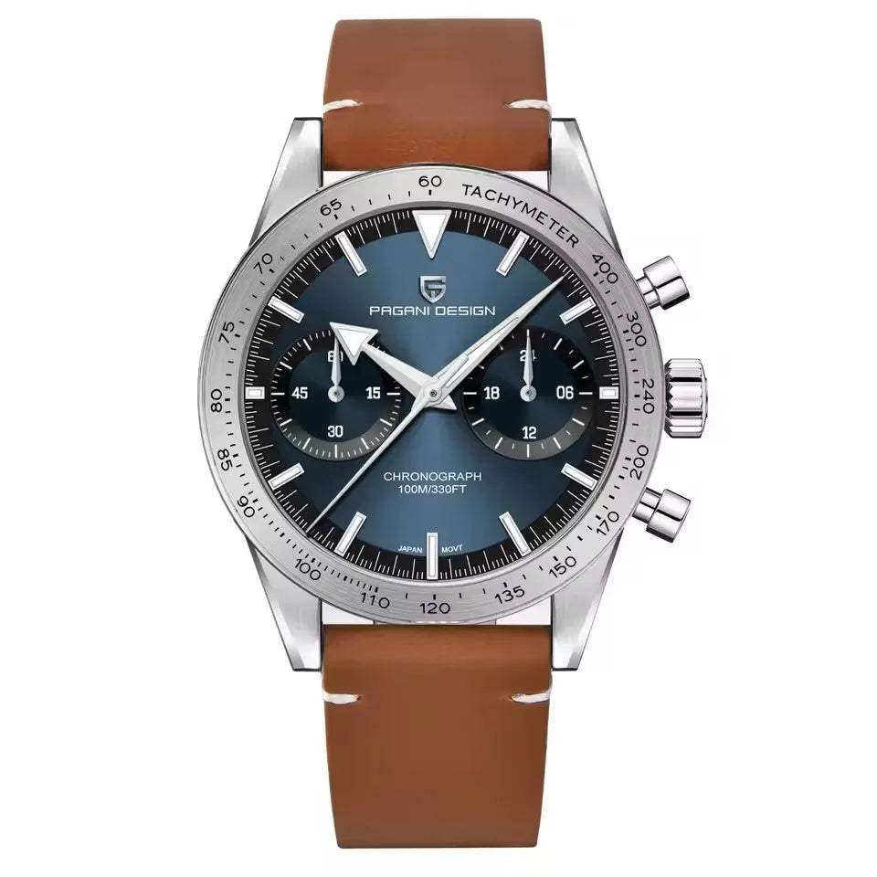 PAGANI DESIGN New 2026 Retro Luminous Moon Watch men Quartz speed Sport Chronograph AR Sapphire mirror VK64 Steel Men's Watches