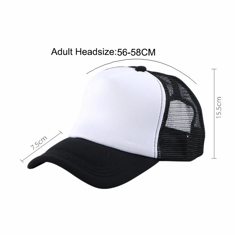 Personalized Logo Trucker Hats Men Women Foam Mesh Hats Sports Team Baseball Caps Custom Logo Sun Hat Snapback Adult Gorras Caps