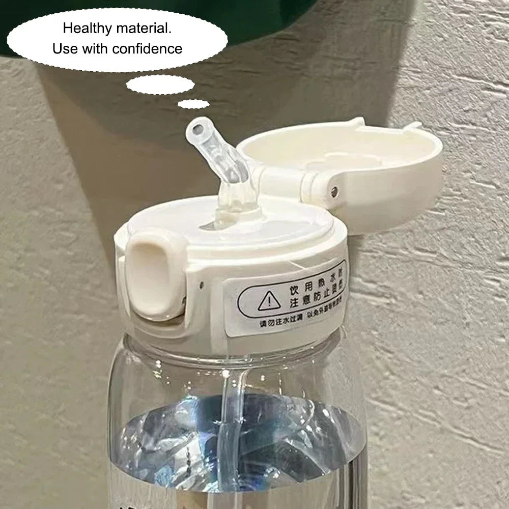 Vaso con pajita Fortnite de 400ML y 18CM para adultos, niños y niñas, vaso de agua bonito de dibujos animados para estudiantes, botella de agua resistente a caídas, regalo portátil
