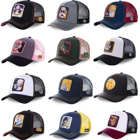 Dragon Ball Caps Cartoon Women Men Hats GOKU Super Saiyan Shenron GOTENKS VEGETA Cell BULMA Fashion Hip Hop Baseball Cap