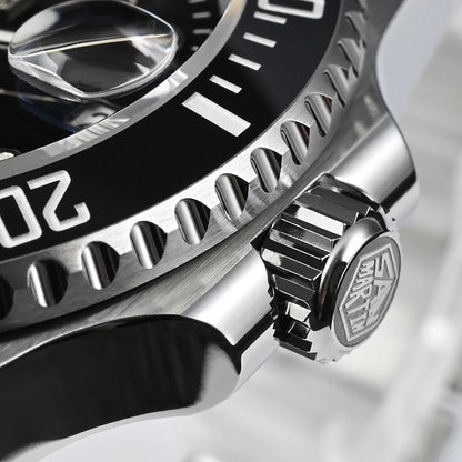San Martin Watch New Upgraded Sub Men's PT5000 ST2130 Automatic Diving Watches with Ceramic Bezel 200m Waterproof Sapphire SN0017G