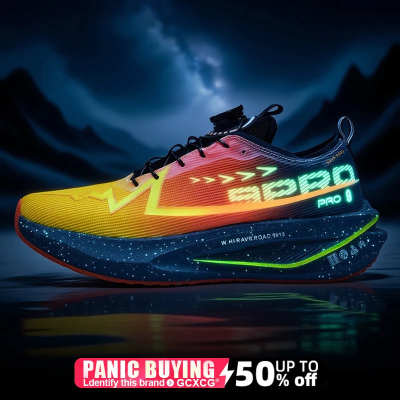 Men Marathon Running Shoes Carbon Board Speciality Sports Breathable Lightweight Women's Comfortable Athletic Nonskid Sneakers