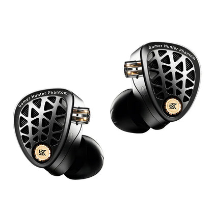 KZ Phantom HiFi Gaming Earphones – Professional Wired In-Ear Gaming Headphones with Custom Tuning Switch, DSP Sound Card, High-Fidelity Audio & Competitive Gaming Sound
