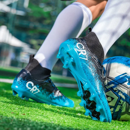 Scarpe da calcio da adulto autunnali di tendenza, ammortizzanti, morbide e stabili, scarpe sportive leggere con ritorno elastico e tacchetti avvolgenti