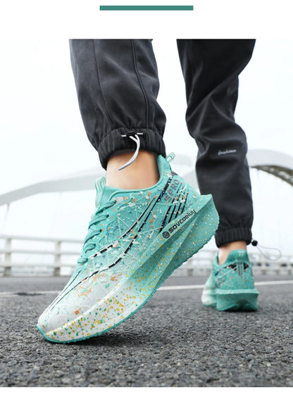 Laufschuhe mit Carbonplatte 2026, Marathon-Dämpfung, Herren-Sportschuhe, atmungsaktiv, leicht, Damen, komfortable rutschfeste Athletic-Sneaker