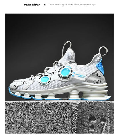 Men's Basketball Shoes Breathable Cushioning Non-Slip Wearable Running Shoes Gym Training Athletic Basketball Sneakers for Men