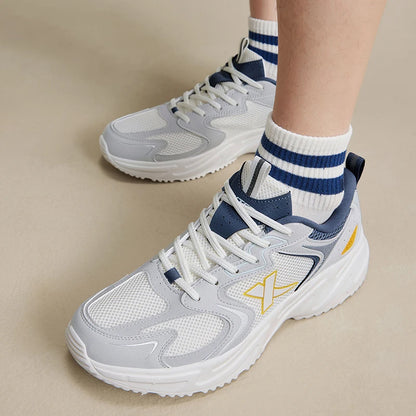 Xtep Casual Shoes For Men Summer Durability Men's Sports Shoes Wear-Resistant Lace Up Non-Slip Outdoor Shoes 876219320026