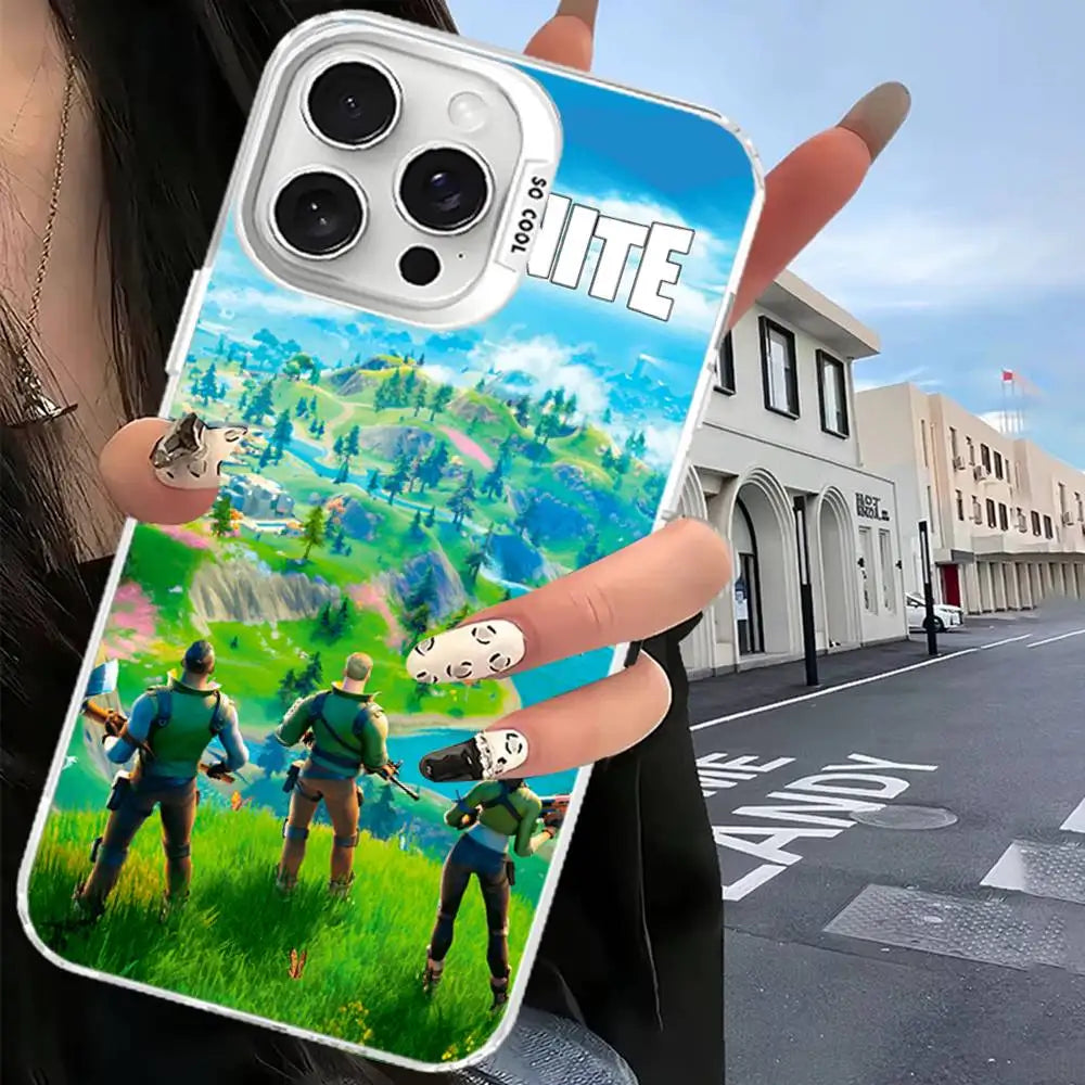 Klassische Gaming-Hülle Hot Fortnites für Xiaomi Redmi Note 7 8 9 9S 10 11 12 13 14 15 Pro Plus 4G 5G, stoßfestes mattes Back Cover