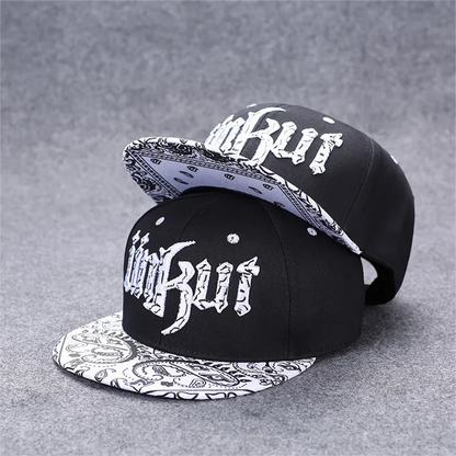 Herren-Baseballkappe mit Buchstabenstickerei, „Tide“, universell kombinierbar, flache Krempe; Damen-Sommer-Hip-Hop-Kappe, Outdoor-Sonnenkappe, verstellbare Schirmkappe