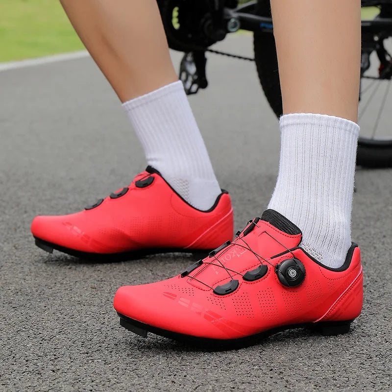 Scarpe da mountain bike MTB da uomo, traspiranti, antiscivolo, ad alta rigidità, adatte per gare su strada all’aperto e percorsi fuoristrada in montagna 37-46