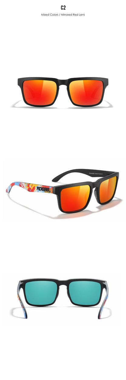 KDEAM Large Size Square Men's Sunglasses Polarized Photochromic Oversized Sun Glasses Fashion Women Shades Upgraded Edition