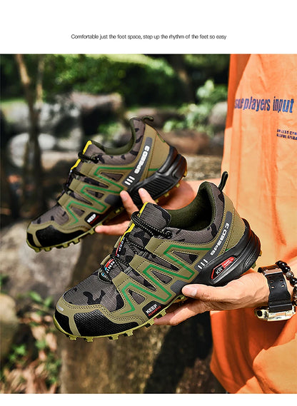 Sapatilhas de Caminhada de Alta Qualidade para Homem, Ténis Outdoor, Sapatos de Escalada, Sapatilhas de Trekking para Mulher, Sapatilhas Táticas Antiderrapantes