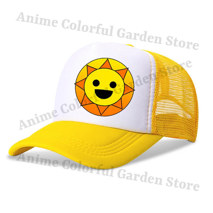 Sprunki Parent-child Baseball Cap Anime Cartoon Hip Hop Flat Caps Men Women Kids Summer Fashion Sunshade Breathable Hats Gifts