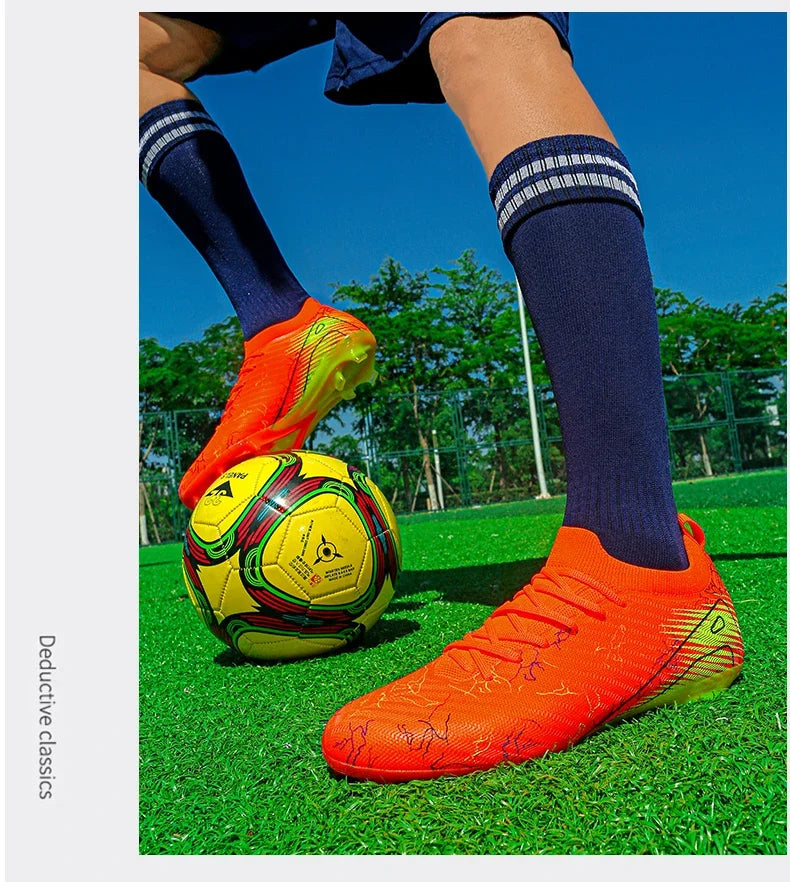 New Men's Football Boots Non-Slip Soccer Shoes Training Sneakers FG Top Quality Cleats Wholesale Drop Shipping Unisex Adult