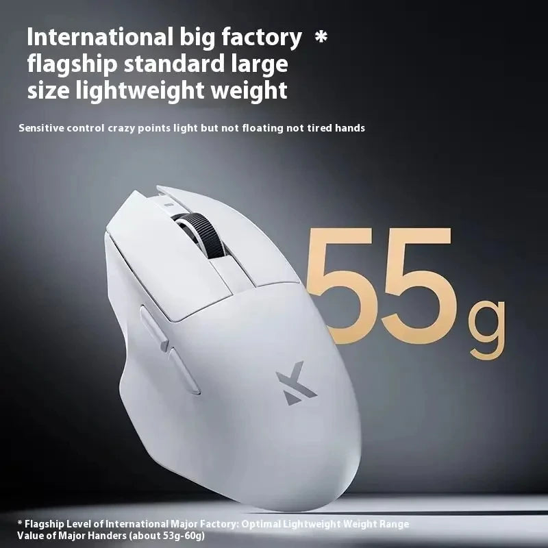 NEW G7 PRO Gaming-Maus, kabellos mit drei Modi, Bluetooth, ergonomisch und leicht, individuell anpassbare PC- und Büro-Gamer-Zubehörmaus