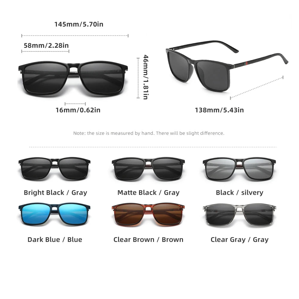 KINGSEVEN Brand Polarized Sunglasses For Men UV400 Protect Eyes Glasses For Holiday Light Weight Fishing Driving Glasses