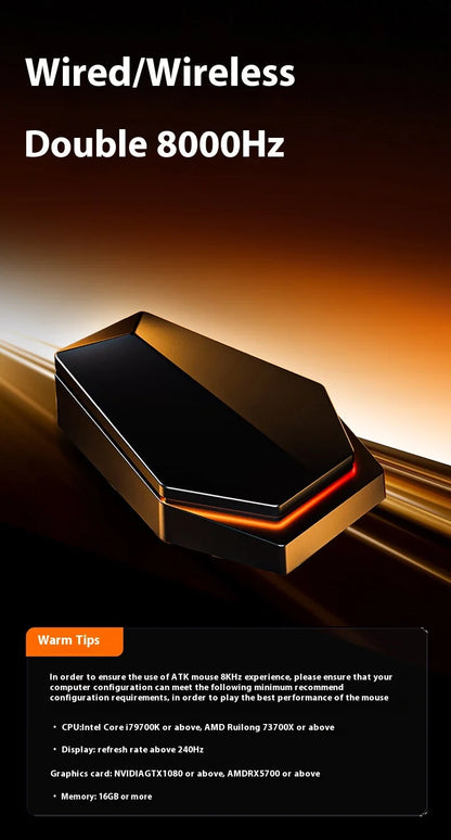 ATK A9 Plus Gaming-Maus kabellos A9/A9 SE/A9 Pro Tri-Mode 8K Gaming-Maus leicht A9 Ultimate E-Sports PC-Geschenk individuell angepasst