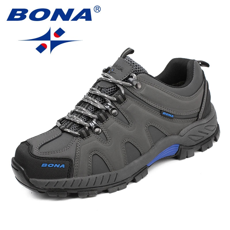 BONA Neuheit Klassischer Stil Herren-Wanderschuhe zum Schnüren Herren-Sportschuhe Outdoor-Jogging Trekking-Sneaker