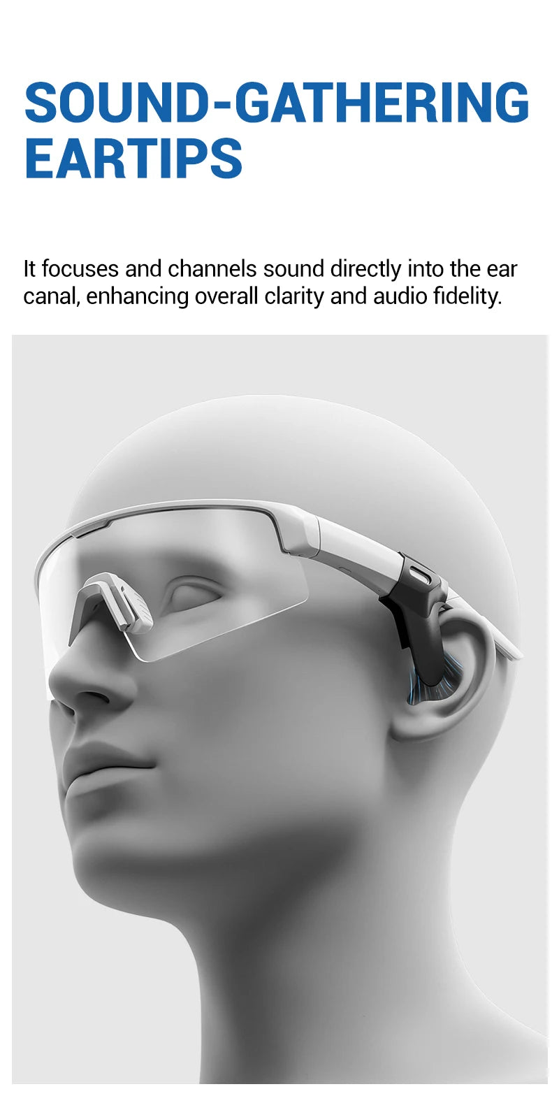 Kapvoe Bluetooth Sunglasses Smart Cycling Glasses Wireless UV400 Protection Goggles Telephone MP3 Sports Cycling Glasses Men