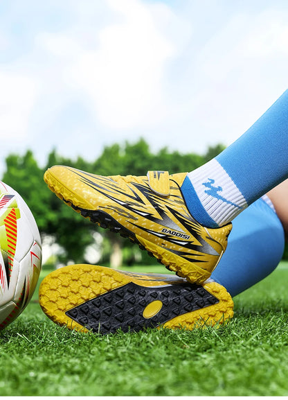 Nouvelles chaussures de Football enfants antidérapant société crampons chaussures de Football enfants salle terrain de Football bottes rapide professionnel Sneaker28-39