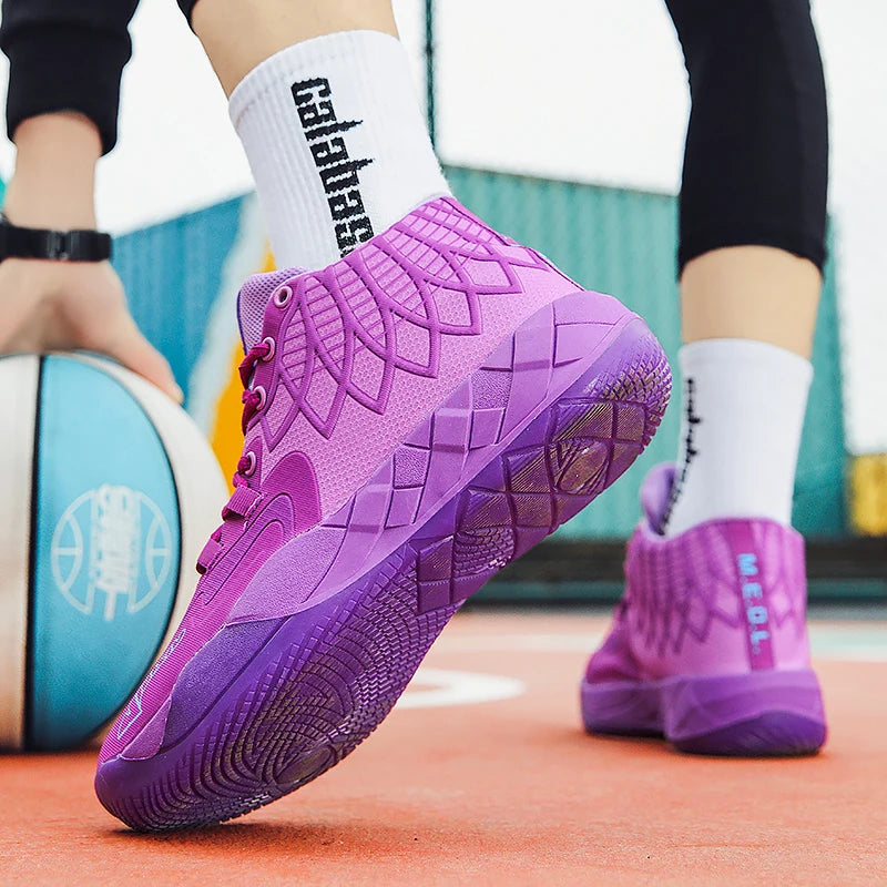 Youth Basketball Shoes for Actual Combat, Outdoor Comfortable Cushioning, Wear-Resistant, Fashionable, Breathable, High Quality
