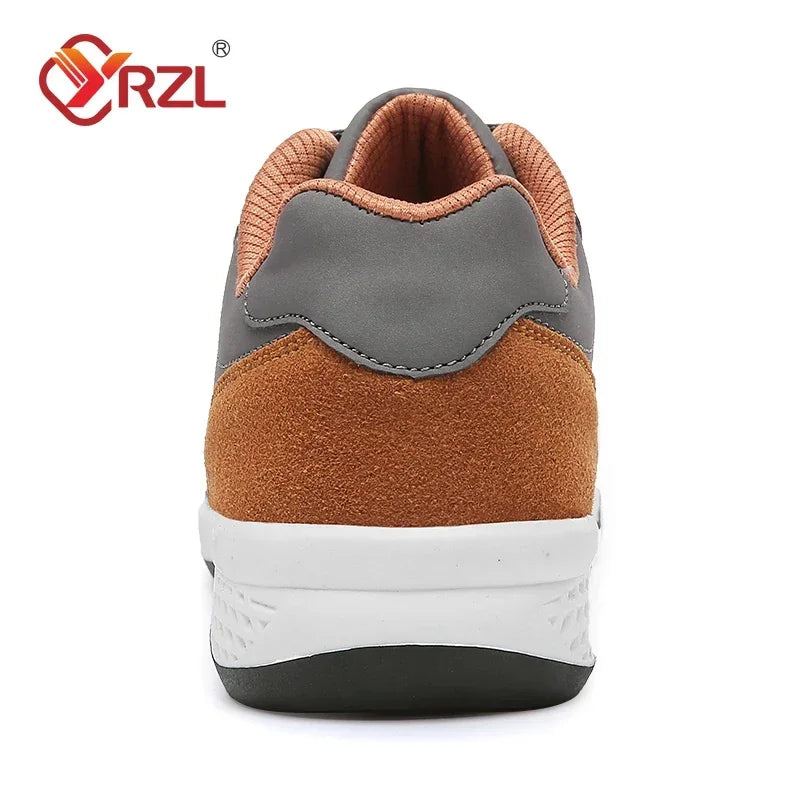 YRZL Scarpe da uomo primavera autunno impermeabili da passeggio, sneakers casual in pelle da uomo, scarpe sportive antiscivolo, calzature da tennis per uomo