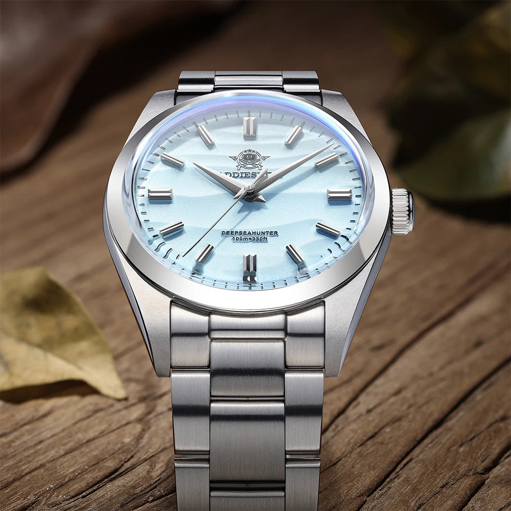 ADDIESDIVE HOT AD2030 36mm Men's Watch No Logo Sports Bubble Mirror Pot Cover Glass 10Bar Quartz Wristwatches