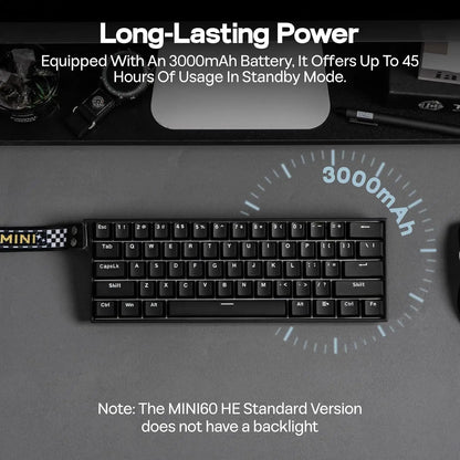 AULA Mini60 HE/Pro/Max 60% Gaming-Tastatur mit Magnetschaltern, RGB, Tri-Mode, mechanische Tastatur, 8000Hz, 0.01mmRT, für E-Sports, Geschenke