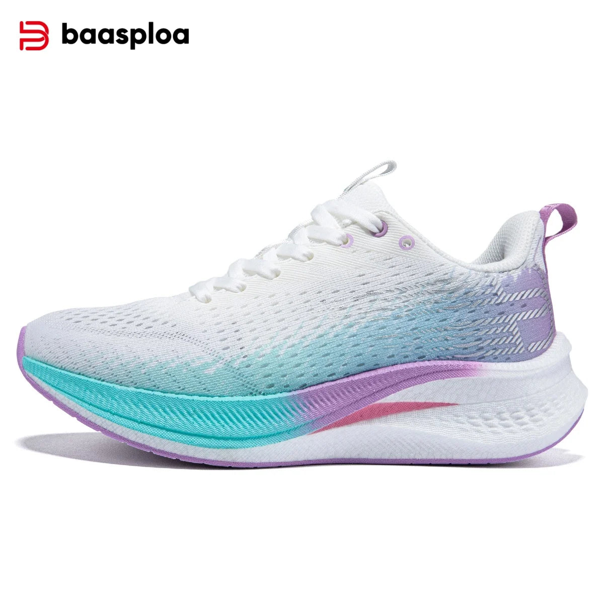 Baasploa Running Shoes Men Carbon Plate Professional Cushioning Anti-Slip Sneaker Female Casual Breathable Jogging Sports Shoes