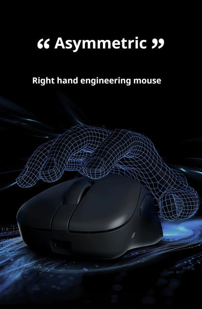 Rato Gaming Sem Fios ATK Z1 Pro Max Ultra com Pé Personalizado, PAW3950 Ultra Smart Speed Wireless, Taxa de Polling 8k e Baixa Latência de 0.39ms