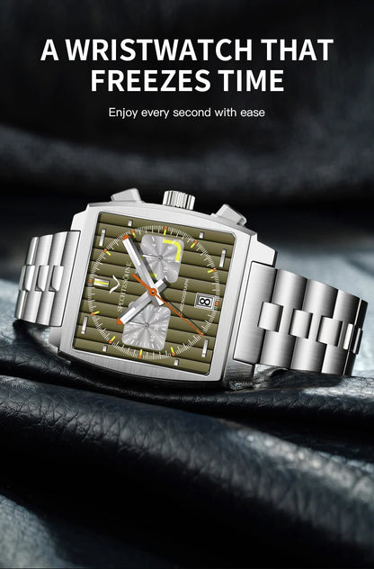 Specht&Sohne 2025 New Men's Watches Quartz Sport Watch Stainless Steel Leather Strap Japan Miyota VK63 Chronograph