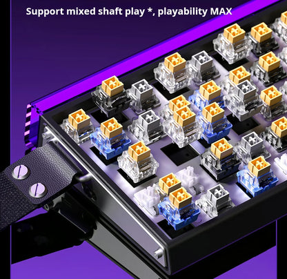 AULA HERO 68 HE Gaming-Mechanische Tastatur Magnetische Achse RT Kabelgebunden RGB-Beleuchtung 8K Polling-Rate Seitenbeschriftung
