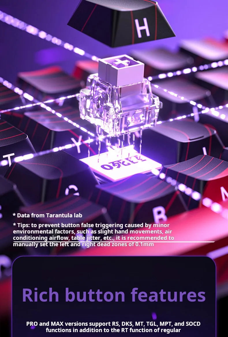 AULA WIN 68 HE Tastatur mit magnetischen Schaltern RT Gaming-Mechanische Tastatur kabelgebunden 8KPolling Rate Full-Key Hot-Swappable