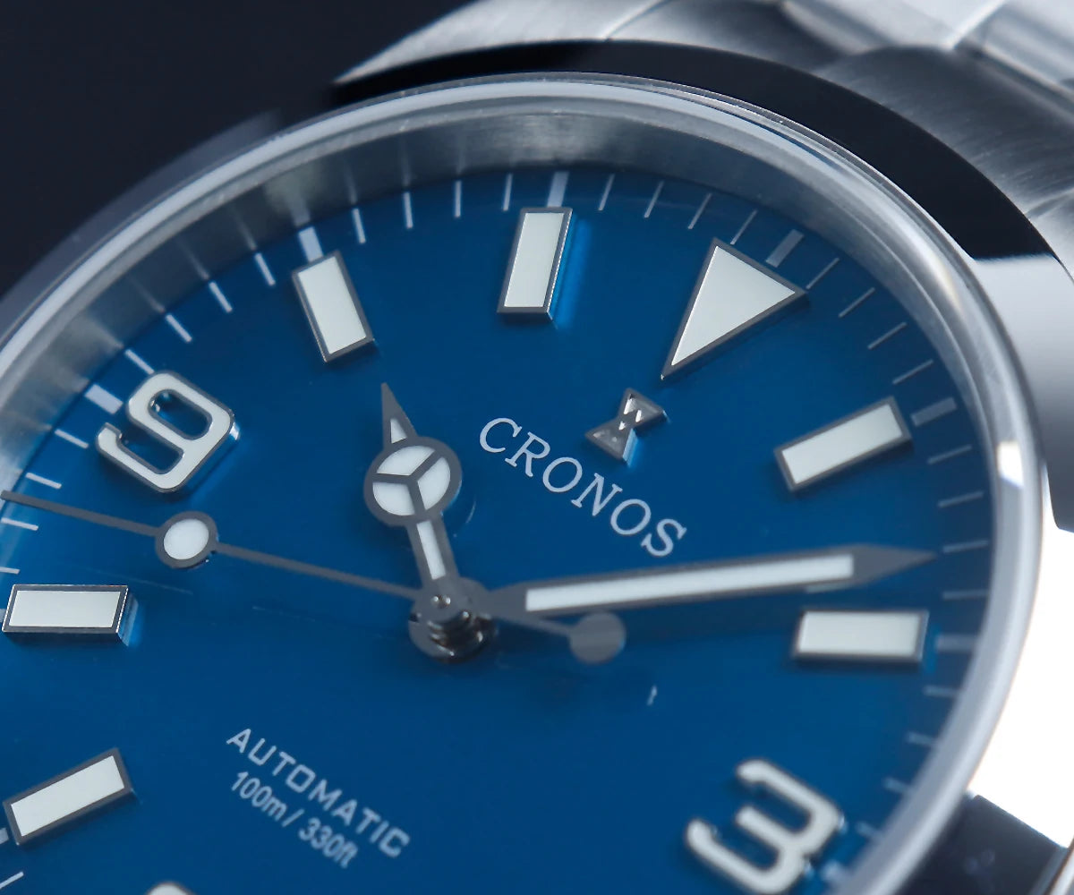 Cronos EX Diver Mechanical Men Watch 39mm Automatic PT5000 Sapphire Glass Bushed Bracelet Glide Clasp 10ATM L6031