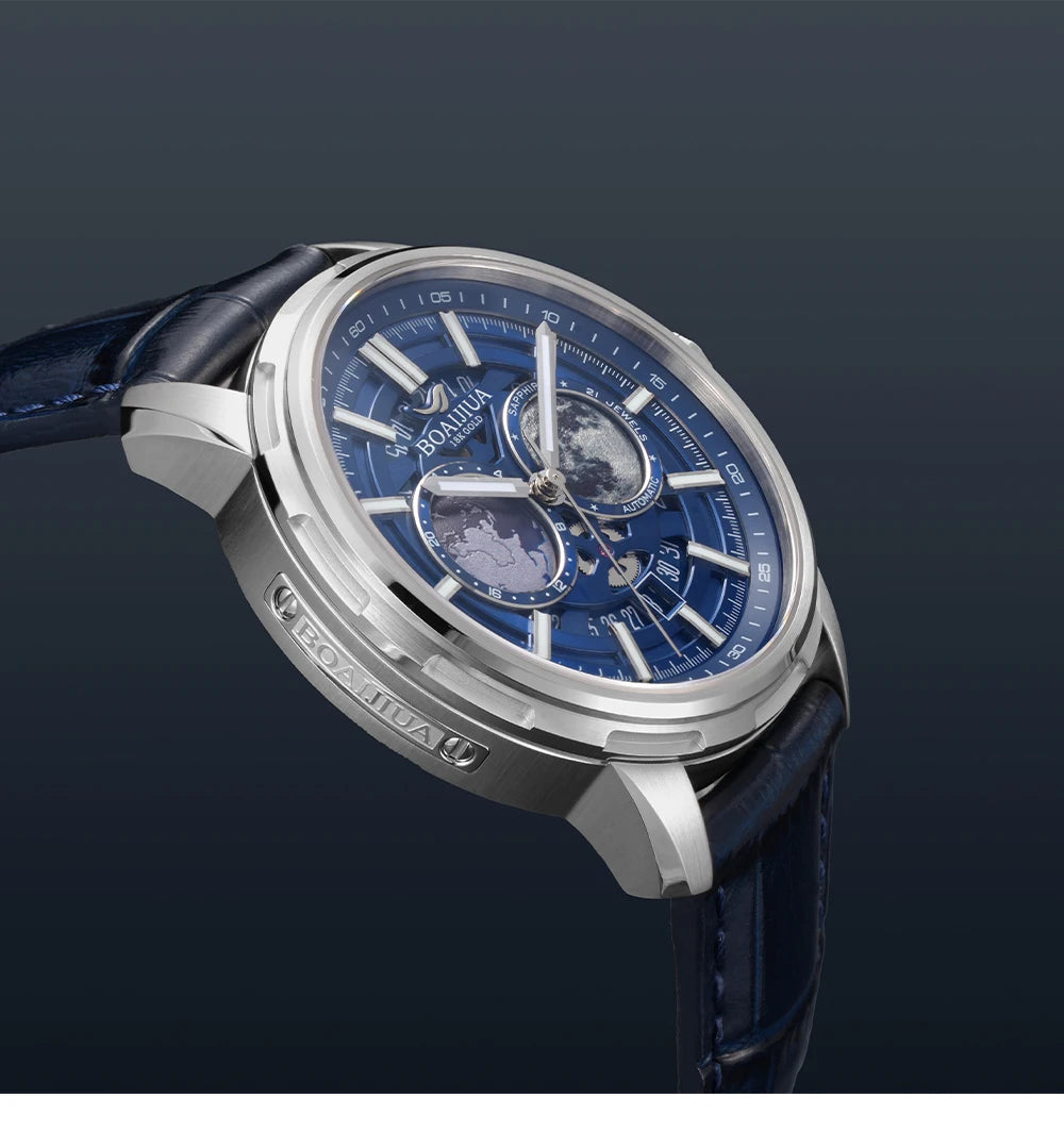 Reloj mecánico automático para hombre BORIAGE (BOAIJIUA), diseño original, resistente al agua, luminoso