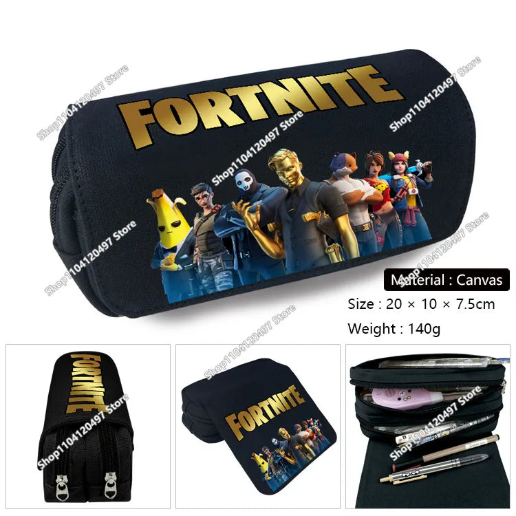 Shooting Game Pencil Case FORTNITE Boy Large Capacity Waterproof Pencil Pouch Office Stationery Gift Toy