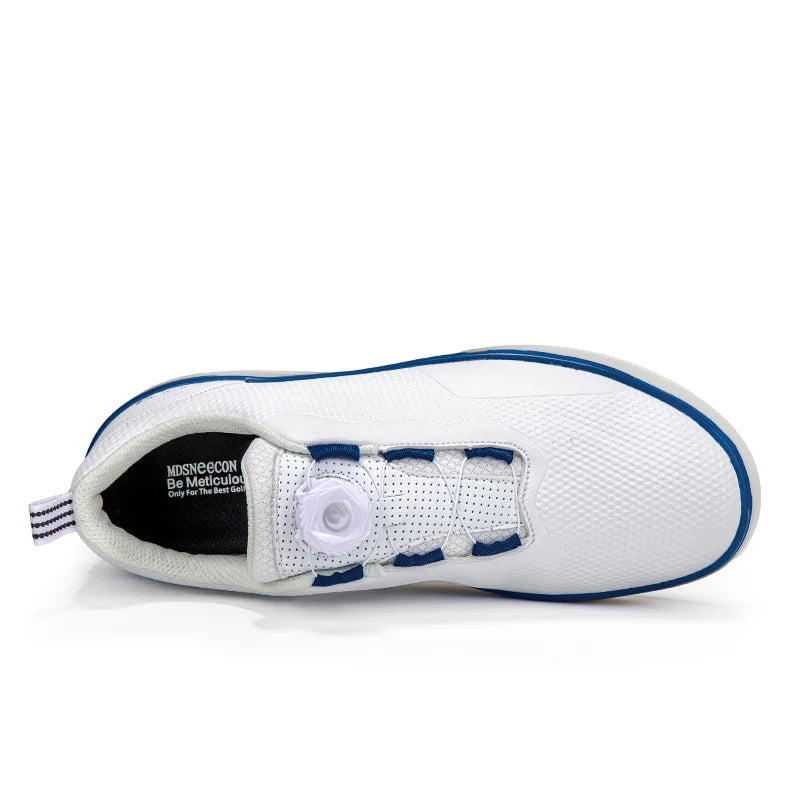 Golf Shoes Men Large Size Up to 47# Rotating Buckle Professional Non-Slip Spikeless Outdoor Beginner Training Golf Sneakers Unisex