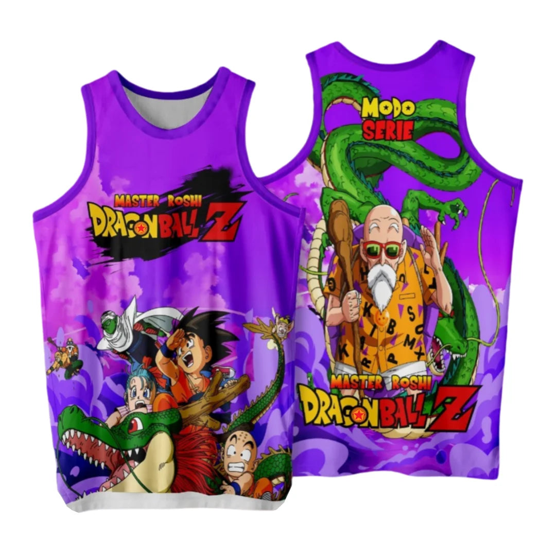2026 Summer Basketball Vest 9000 Vegeta Battle Suit Dragon Ball Z Anime Tank Top Men's Cosplay Print Gym T-shirt Casual Kid Y2k