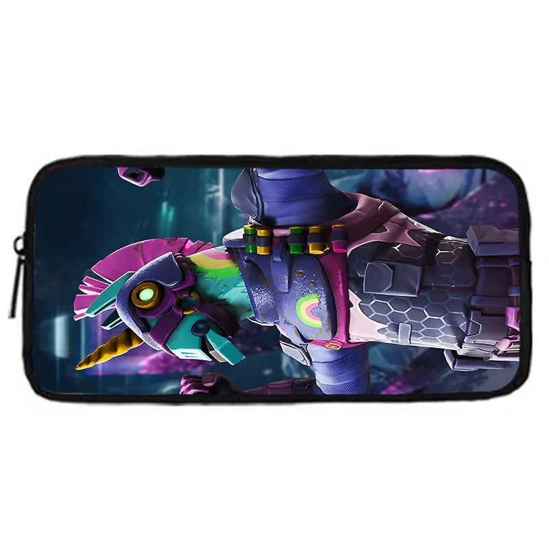 Klassisches FortniteS-Schulrucksack-Set für Kinder mit Lunchtasche und Federmäppchen, große Kapazität, für Jungen und Mädchen, ideales Geschenk
