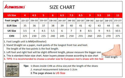 Kawasaki Professional Badminton Shoes  Breathable Anti-Slippery Sport Shoes for Men Women Sneakers K-063