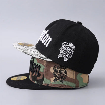 Cross-border Hot Selling in Europe and AmericaComptonBaseball Cap Korean Style Personality Hip-Hop Flat Brim Camouflage Hat
