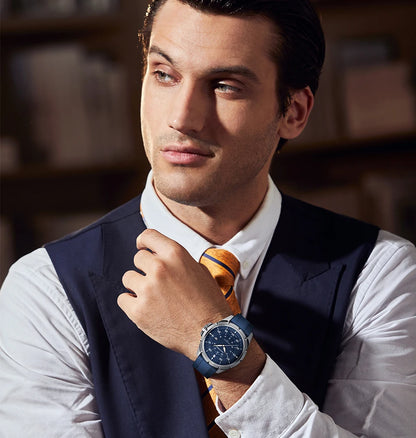 SAPPHERO Herrenuhr – Luxuriöse Quarzuhr, wasserdicht bis 50 m, ausgestattet mit einem importierten Uhrwerk und einem Edelstahlgehäuse – Eine ideale Geschenkidee für Herren.